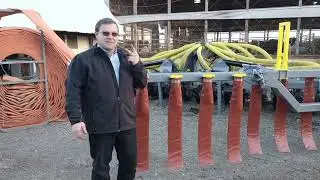 Dribble bar manure dragline. Haul manure with Hoover