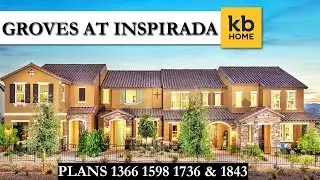 269K+ KB Homes The Groves at Inspirada | 1366 1598 1736 and 1843 plans! New Homes in Henderson