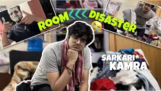 SARKARI* College Hostel Room Cleaning😭| Medical College Life💉😖