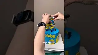 Minions Cake #cakedecorating