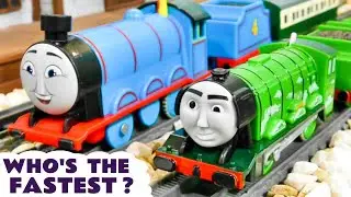 Is Flying Scotsman faster than Gordon in this Thomas train story