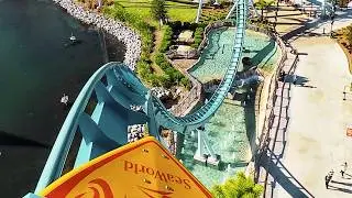 Pipeline Surf Coaster  | STANDING UP at 60mph! | Roller Coaster 4K POV &ndash; SeaWorld Orlando