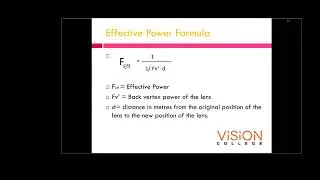 Ophthalmic Lens L03 Part 1