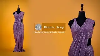 Beautiful Bollywood Sequins Saree || Designer Saree || Saree Review || Online Shopping || EthnicRoop