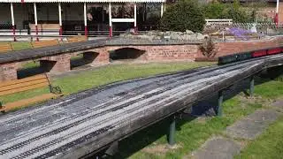 Garden Railway Builder ... First go with a Drone ( filming )