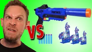 Nerf Fortnite SP-R Blaster and Llama Targets Unboxing
