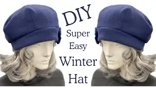 DIY Winter Hat | Sew Easy Winter Hat From Leftover Fabric | Winter Accessories Sewing Tutorials