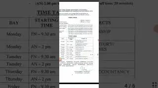VHSE +1 say / improvement compartmental exam Timetable