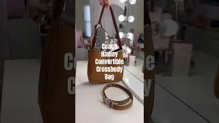 The perfect Fall bag 🍂🍁😍 #coachoutlet #hadley #convetible #crossbodybag #suede #sienna #asmr