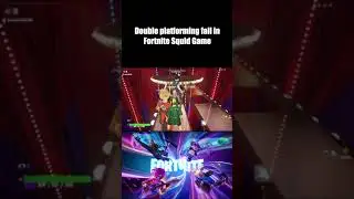 Fortnite Squid Game double platforming fail #fortnite #fortnitefunny #squidgame  #gaming