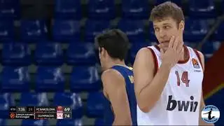 A correr con LEANDRO BOLMARO. Recupero y volcada en Barcelona vs Olympiacos