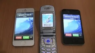 Incoming call & Outgoing call at the Same Time Samsung S500+iPhone 5 iOS 6+iPhone 4S black iOS 6