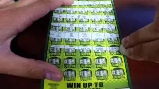 Live Indiana Hoosier Lottery Scratch Card Gambling Ticket Extreme Green ! LETS WIN
