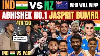 IND 🇮🇳 vs NZ 🇳🇿 4th T20 | Abhishek Sharma Biggest Threat 😎 | Who Will Win? | Pak Reaction