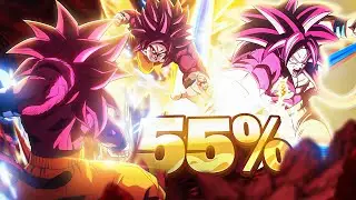 (Dokkan Battle) 55% LEVEL 1 LINKS LR ADULT DAIMA SSJ4 GOKU COMPLETE OVERVIEW AND SHOWCASE!