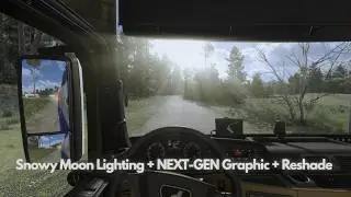 ETS2 v1.57.x | MAN TGX E6 By Gloover | Snowy Moon Lighting + NEXT-GEN Graphic + Reshade | Moza R5