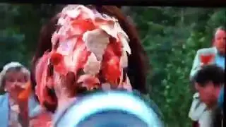 Addams Family Values Thanksgiving pies in the face