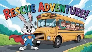 🐰 Benny Bunny Saves the Day! | 45-Minute Rescue Bus Adventure for Kids 🚍