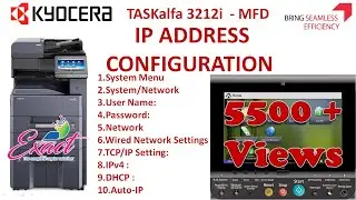 HOW TO CONFIGURE IP ADDRESS ON 3212i | KYOCERA | IP ADDRESS | CONFIGURE | CHANGE l PHOTOCOPIER
