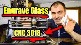 Glass engraving on a small CNC machine? I manage to do it with a cheap method