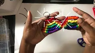 Rainbow Pony Bead Keychain DIY