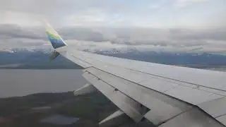 Alaska Airlines 737-900 Flight 187 Descent And Landing At ANC