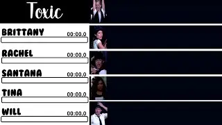 Glee - Toxic | Line Distribution + Lyrics