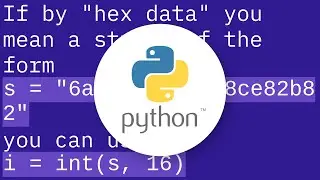 How do I convert hex to decimal in Python?