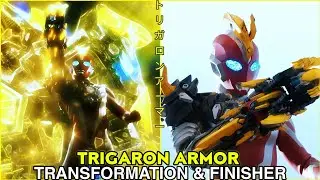 ULTRAMAN OMEGA Trigaron Armor | Transformation & Finisher (4K 60FPS)