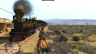 Chaos at Armadillo Station in RDR #reddeadredemption #rdr #rdrmobile #rockstargames #gaming 