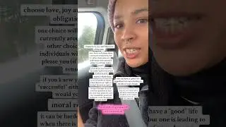 moral relativism and open ended life choices (true freedom makes everything more complex) 