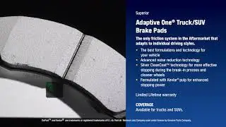 NAPA Brakes Adaptive One Truck & SUV Brake Pads