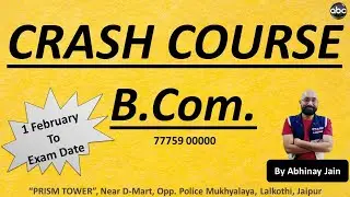 B.Com. || CRASH COURSE ||