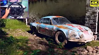 Rebuilding 1973 Alpine A110 1600S - Forza Horizon 5 | Logitech G923 Gameplay (Steering Wheel) | 4K