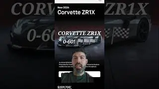The C8 Corvette ZR1X is mind boggling!