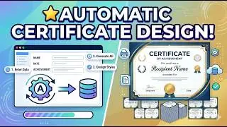 Automatic Certificate Design #documentwithmsword #msword #word #mswordclasses
