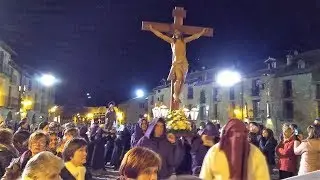 Procesión del Viernes Santo en Aínsa (Huesca) 2018