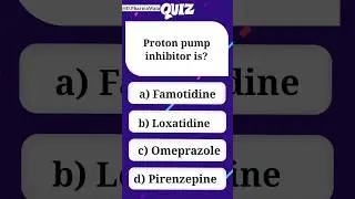 Proton pump inhibitor isa) Famotidineb) Loxatidinec) Omeprazoled) Pirenzepine DpharmaexitexamMCQ2024