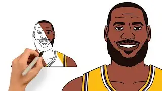 How to Draw and Color LeBron James | Easy LeBron James Drawing Tutorial