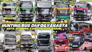 HEBOH‼️ KUMPULAN BUS TELOLET TERBARU DI JOGJA BANYAK ARTIS BUS!! FULL BASURI CORONG ATAS 🥳🤯