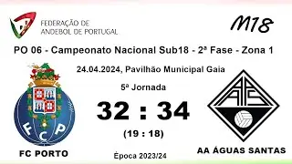 (SUB18) FC PORTO 32X34 AA ÁGUAS SANTAS