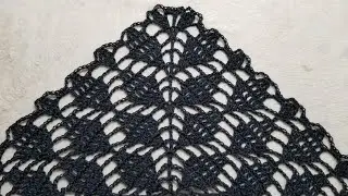 DIY CROCHET TRIÂNGULO FOLHAS DE 6 CARREIRAS EASY CROCHET