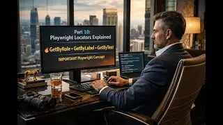 Part 10 Playwright Locators Explained 🔥GetByRole GetByLabel GetByText  IMPORTANT Playwright Concept