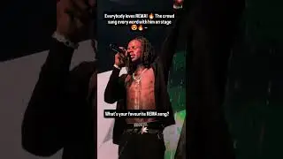 REMA PERFORMING CHARM ON STAGE 🔥🔥🔥 #rema #charm #stageperformance #afrobeats #fypシ