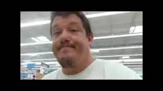 Edward Hubbard using a motorized scooter at Walmart when he didn't need it.