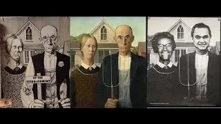 ipi AMERICAN GOTHIC; E.Gordon; Up The Establishment. A. Gescheidt; Shirley Chisholm, George Wallace.