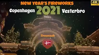New Year’s Eve 2021 | Vesterbro | Copenhagen | Denmark  New year’s Fireworks💥 Status #4K