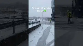 First day of spring in 🇮🇪! #weather #spring #ireland #snow