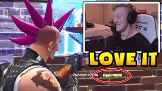 Tfue plays with the RIOT skin and He kills Poach In A Public Match! Fortnite Battle Royal Gameplay