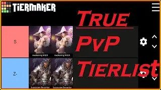 BDO PvP TierList/БДО ПЕвеПЕ рейтинг силы персонажей от профессианала с 7 летним стажем